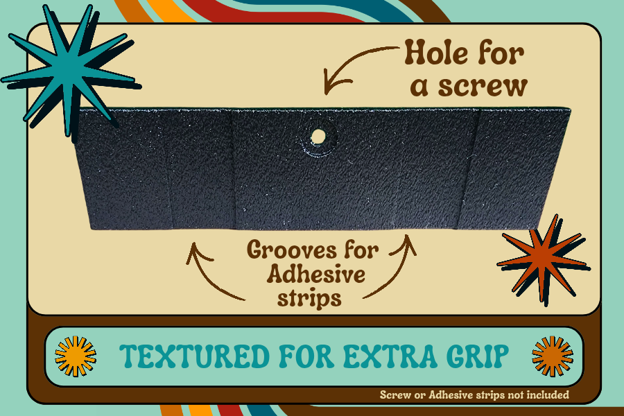 Wall mounted vinyl display shelf