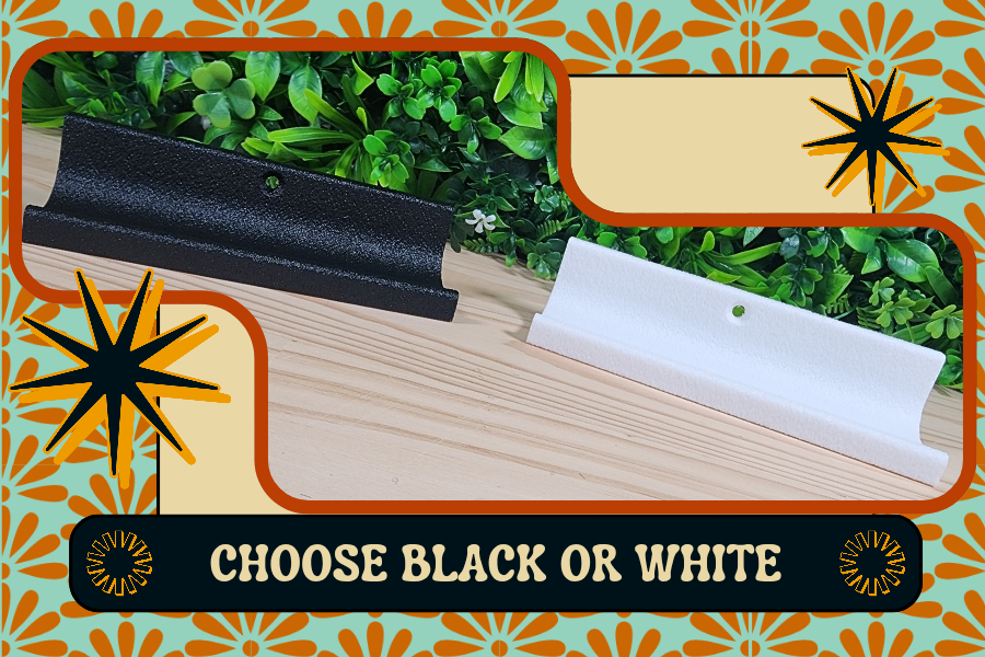 Wall mounted vinyl display shelf