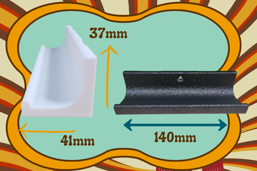 Wall mounted vinyl display shelf